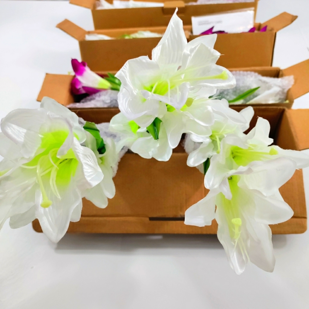 Bundle Bight Zeal New Solar White 4 Lily Stake Light Add On Listing